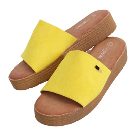 Pantofole gialle da donna gialle G-576 Yellow giallo