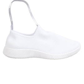 SHELOVET Scarpe sportive slip-on bianca