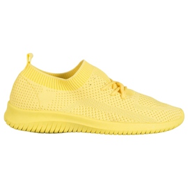 SHELOVET Scarpe sportive basse giallo