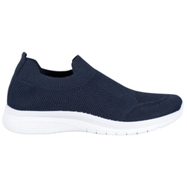 SHELOVET Scarpe da ginnastica senza lacci blu