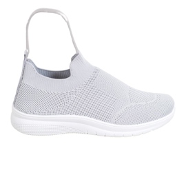 SHELOVET Scarpe da ginnastica senza lacci grigio