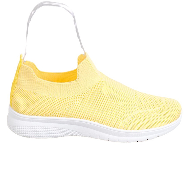 SHELOVET Scarpe da ginnastica senza lacci giallo