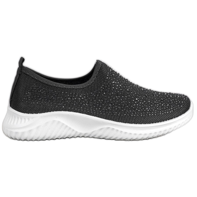 Super Mode Scarpe sportive con cristalli nero