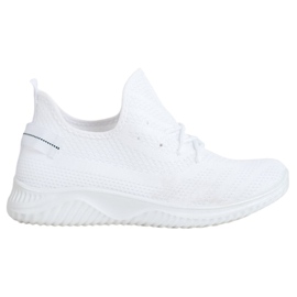 Super Mode Sneakers bianche traforate bianca