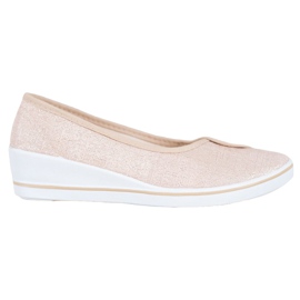 Comer Ballerine Con Glitter marrone giallo