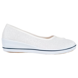 Comer Ballerine Con Glitter bianco