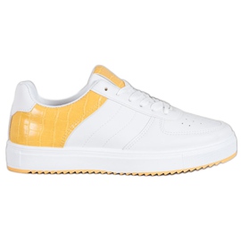 SHELOVET Scarpe alla moda sulla piattaforma bianco