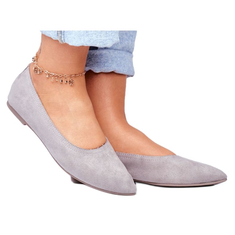 SEA Ballerine Donna Eco-Suede Grigio Bellissima