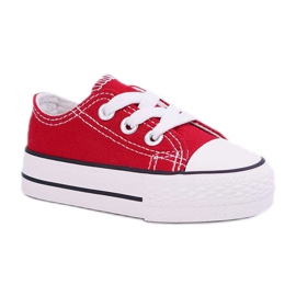 FRROCK Sneakers classiche da bambino rosse Filemon bianco rosso