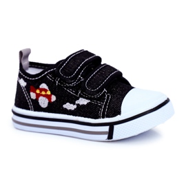 Le Scarpe Sneakers da bambino Nimalo nere con velcro nero
