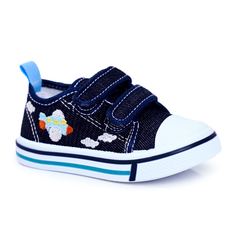PL1 Sneakers per bambini Nimalo blu navy con velcro