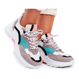 PS1 Scarpe Sportive Donna Sneakers Bianche E Verdi Mindanao bianco nero rosa grigio verde