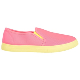 Bona Slip On Con Suola Neon rosa