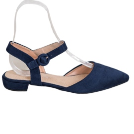 Goodin Décolleté blu navy con tacco a vista