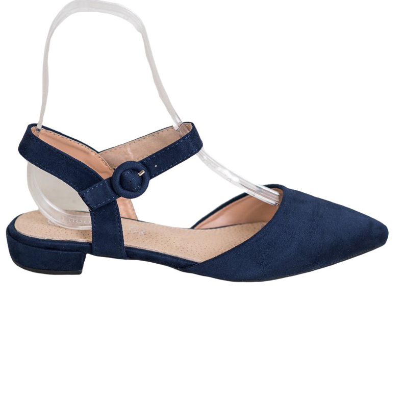 Goodin Décolleté blu navy con tacco a vista
