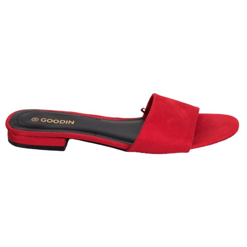 Goodin Infradito su un tacco piatto rosso