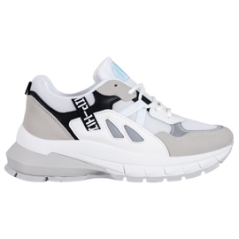 Weide Scarpe da ginnastica sportive bianco nero grigio
