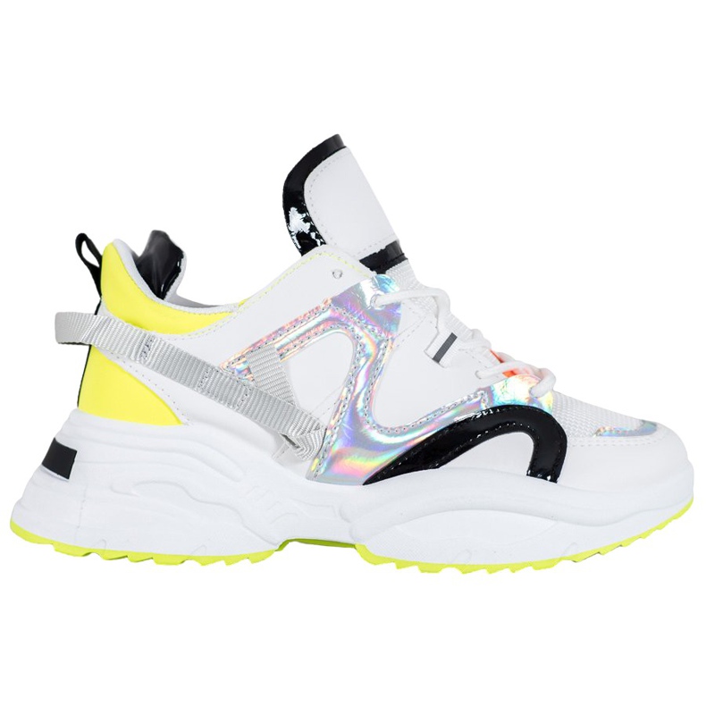 Weide Scarpe da ginnastica alla moda bianca nero grigio giallo