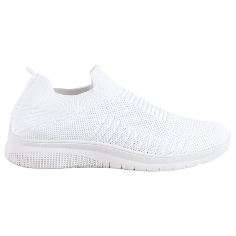 SHELOVET Scarpe Slip-On in tessuto bianca