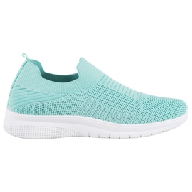 SHELOVET Scarpe Slip-On in tessuto multicolore verde