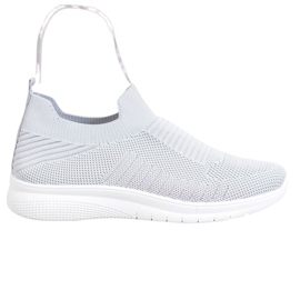 SHELOVET Scarpe Slip-On in tessuto grigio