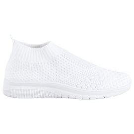 SHELOVET Calzature in tessuto bianco