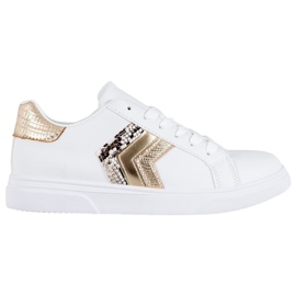 SHELOVET Scarpe in ecopelle alla moda bianco giallo