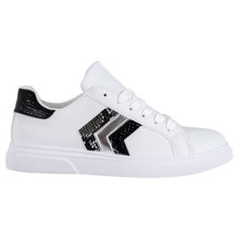 SHELOVET Scarpe in ecopelle alla moda bianca nero grigio