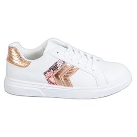 SHELOVET Scarpe in ecopelle alla moda bianca giallo