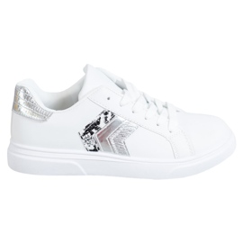 SHELOVET Scarpe in ecopelle alla moda bianca grigio