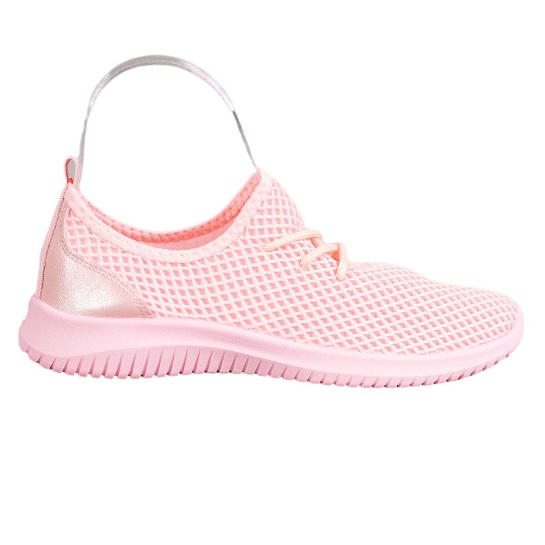 SHELOVET Sneakers traforate allacciate rosa