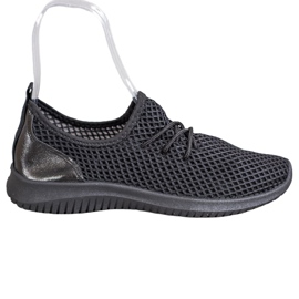 SHELOVET Sneakers traforate allacciate nero