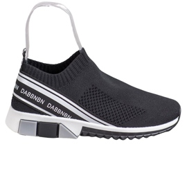 SHELOVET Scarpe sportive in tessuto bianco nero