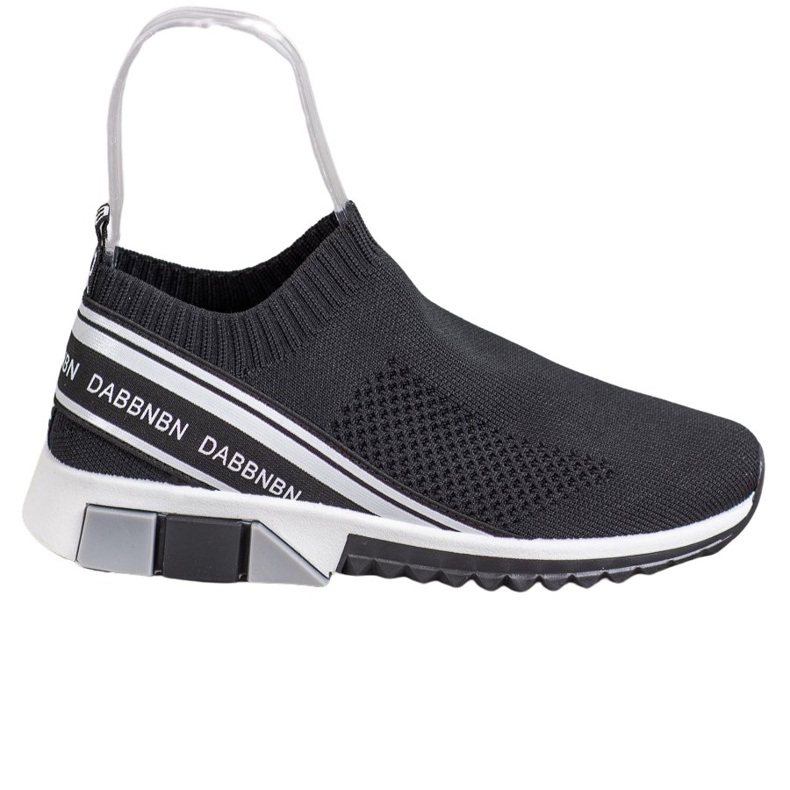 SHELOVET Scarpe sportive in tessuto bianca nero