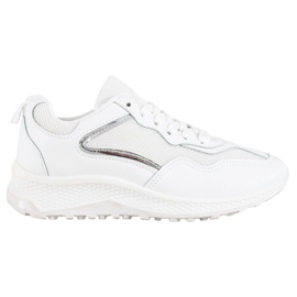 SHELOVET Sneakers bianche classiche bianco grigio