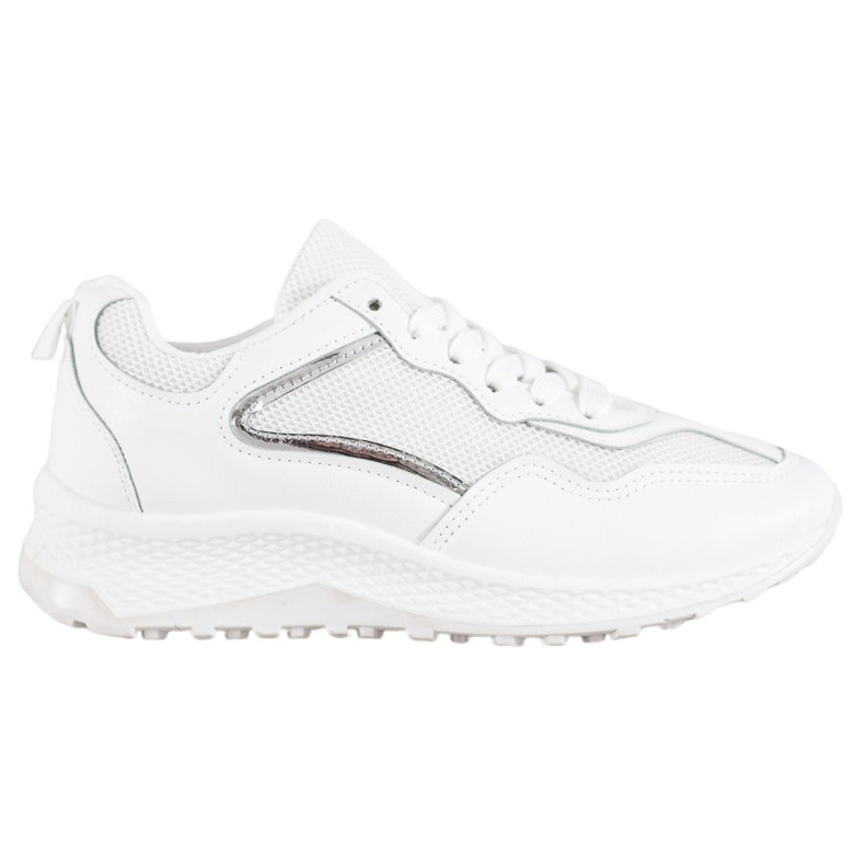 SHELOVET Sneakers bianche classiche bianca grigio