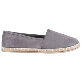 SHELOVET Espadrillas Grigie Con Glitter grigio