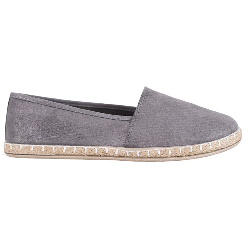 SHELOVET Espadrillas Grigie Con Glitter grigio