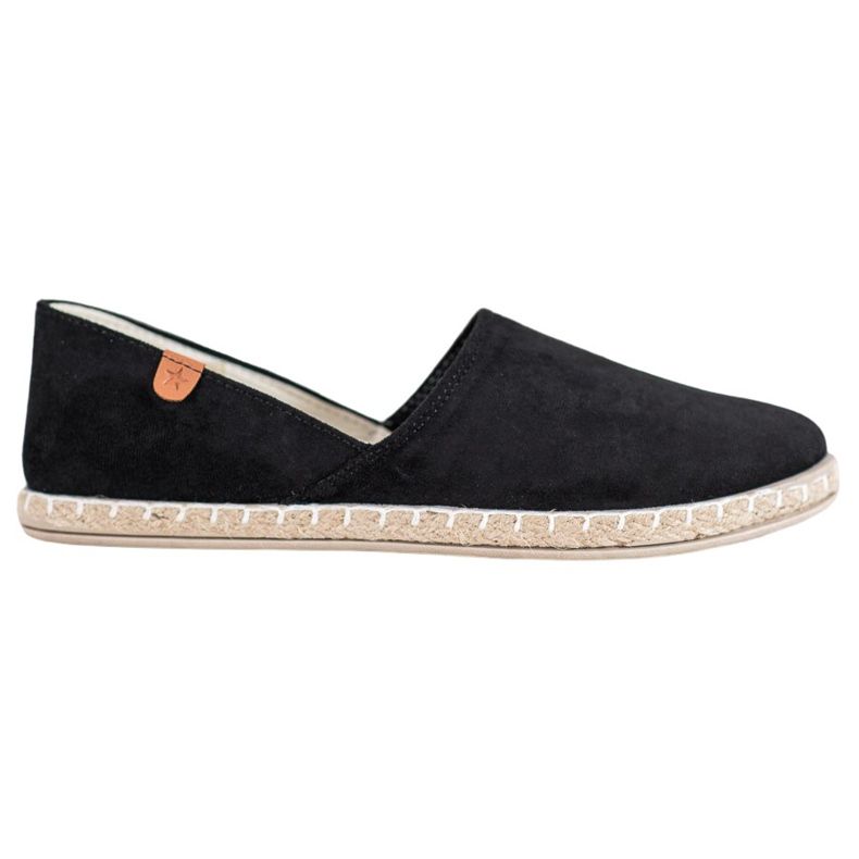 SHELOVET Espadrillas nere slip-on nero