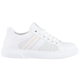 SHELOVET Sneakers bianche traforate bianco