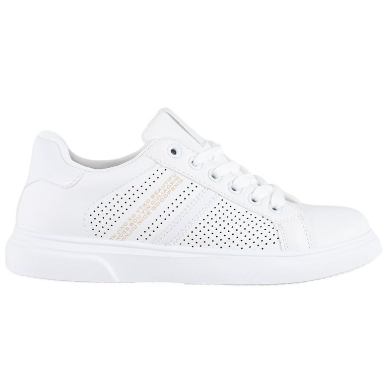 SHELOVET Sneakers bianche traforate bianca