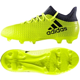 Scarpe da calcio Adidas X 17.1 Jr S82297 multicolore verde
