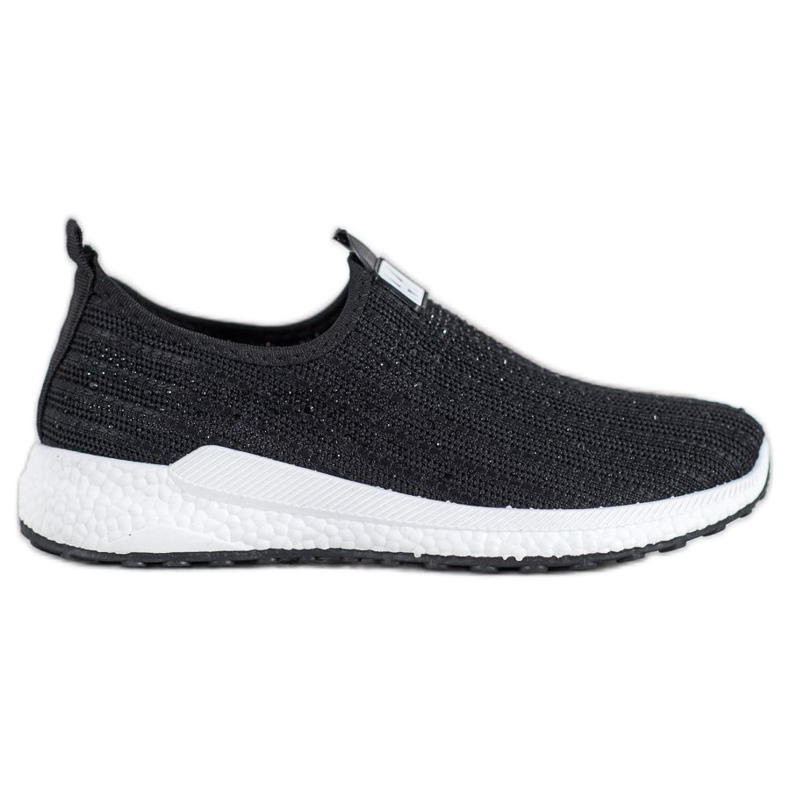 SHELOVET Scarpe Nere Con Cristalli nero