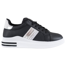 SHELOVET Sneakers in ecopelle nero