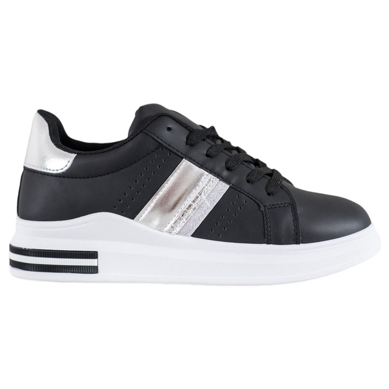 SHELOVET Sneakers in ecopelle nero