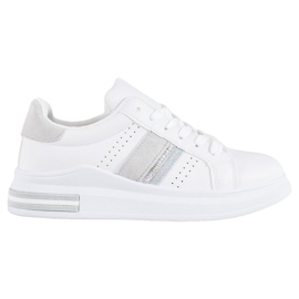 SHELOVET Sneakers in ecopelle bianco