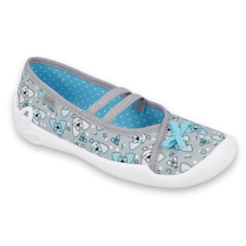 Scarpe per bambini Befado 116Y274 blu grigio