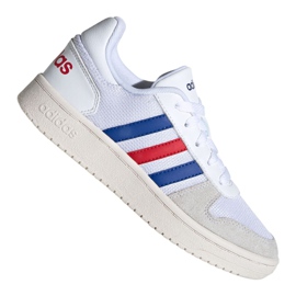 Scarpe Adidas Hoops 2.0 Jr FW9120 bianco grigio