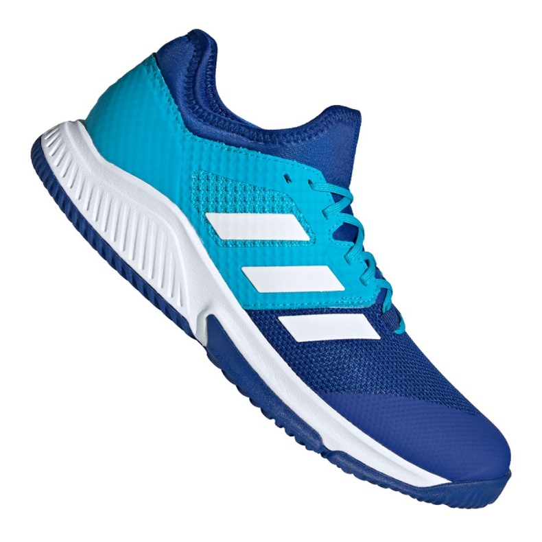 Scarpe da pallavolo Adidas Court Team Bounce M FU8320 multicolore blu