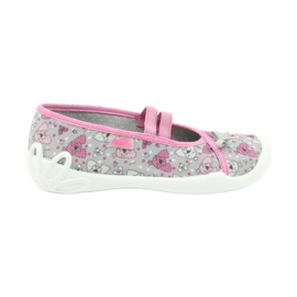 Scarpe per bambini Befado 116Y273 rosa grigio